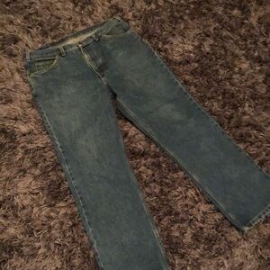 Levis orange tab vintage blue denim jeans.